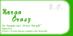 margo orosz business card